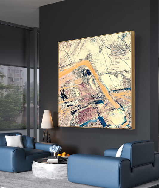 Framed Canvas Print: "Either Side"
