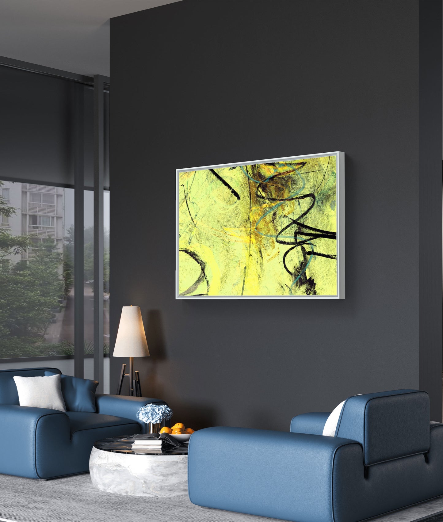 Framed Canvas Print: "Entwined"