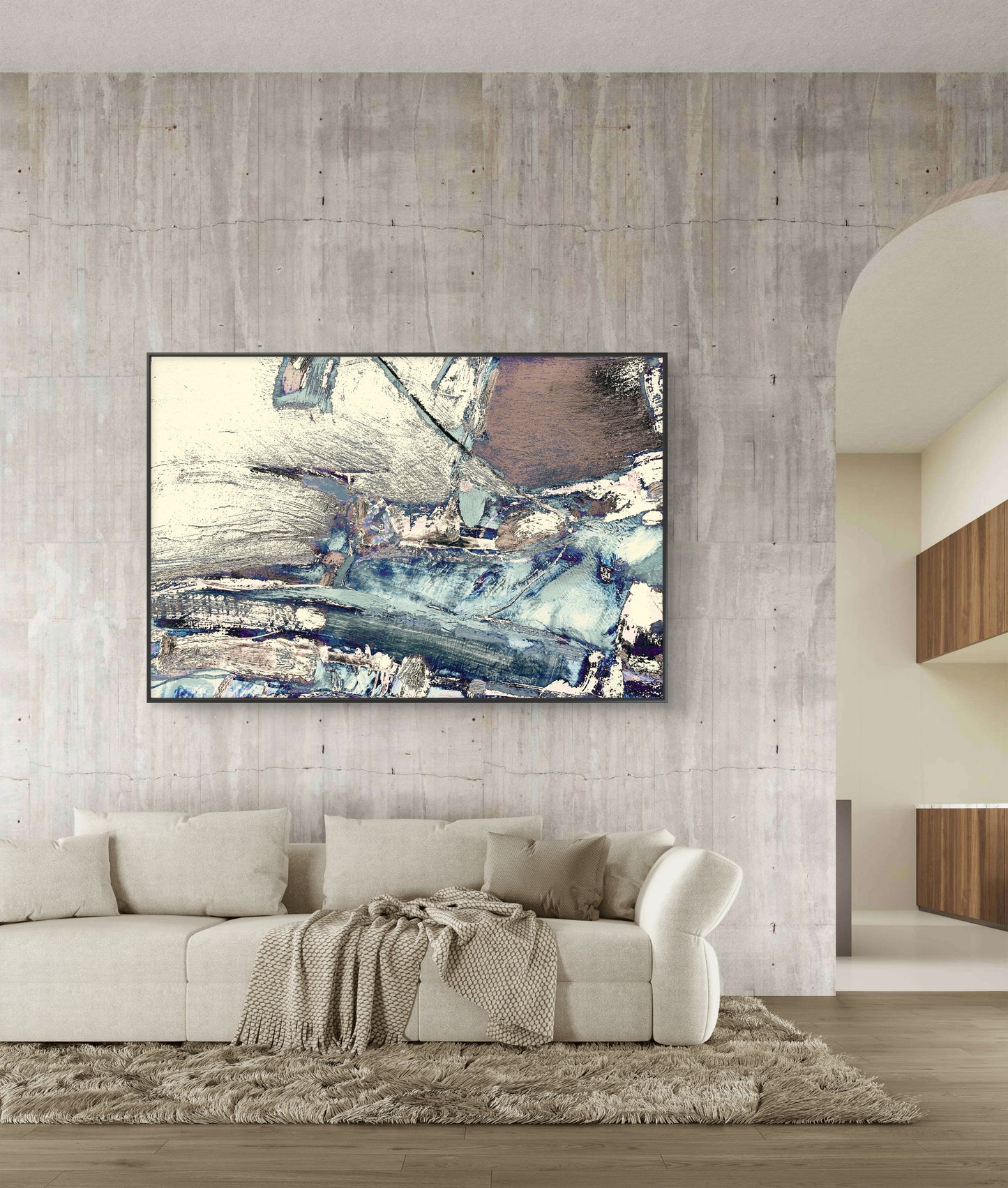 Framed Canvas Print: "Folkestone"