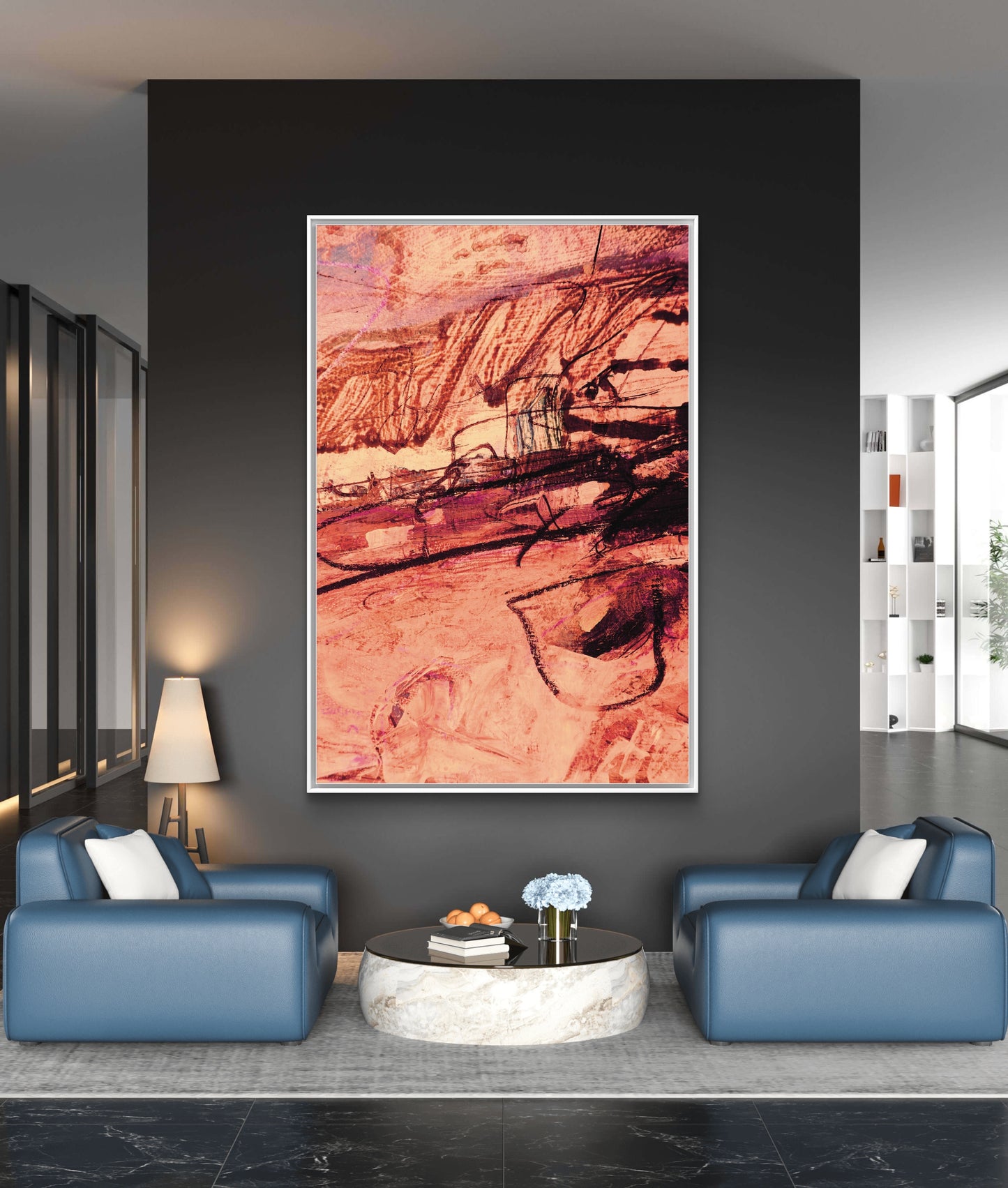Framed Canvas Print: "Glaze"