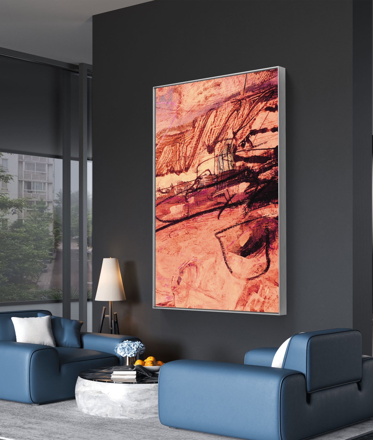 Framed Canvas Print: "Glaze"
