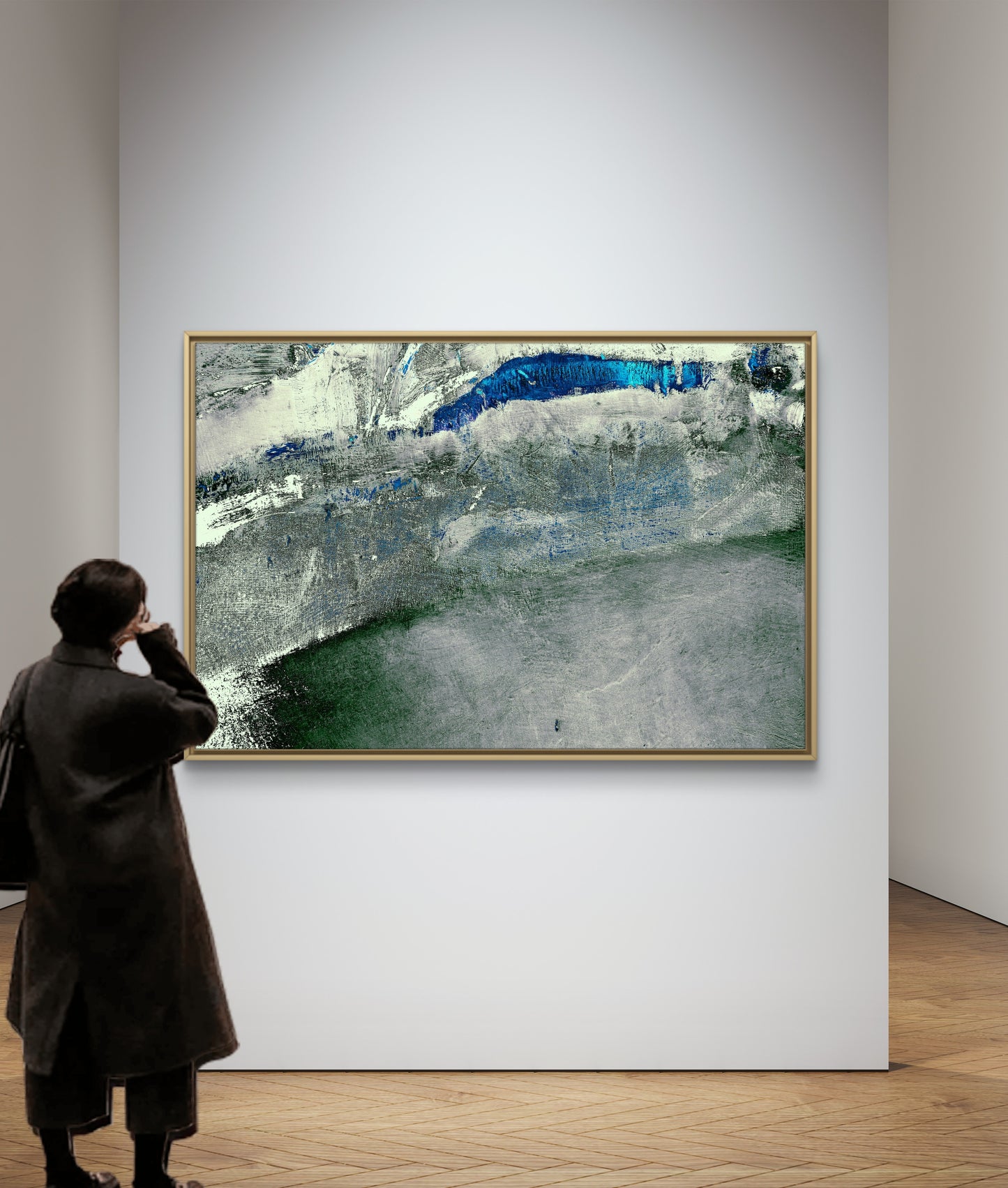 Framed Canvas Print: "High Peak"