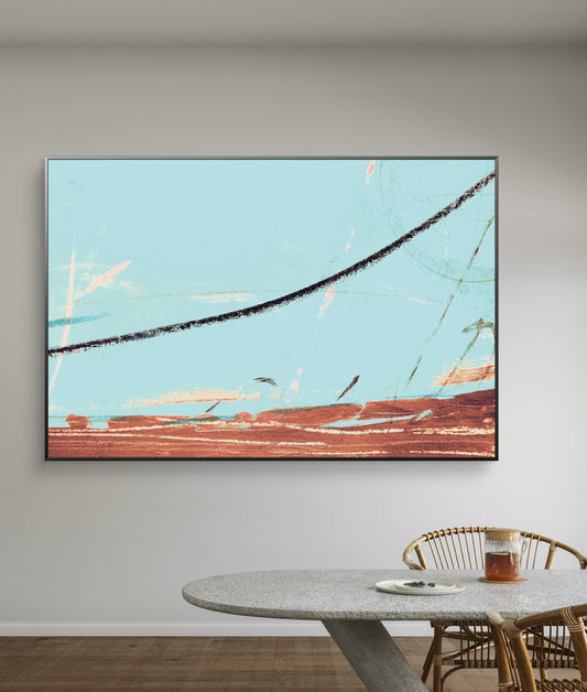 Framed Canvas Print: "High Wire"