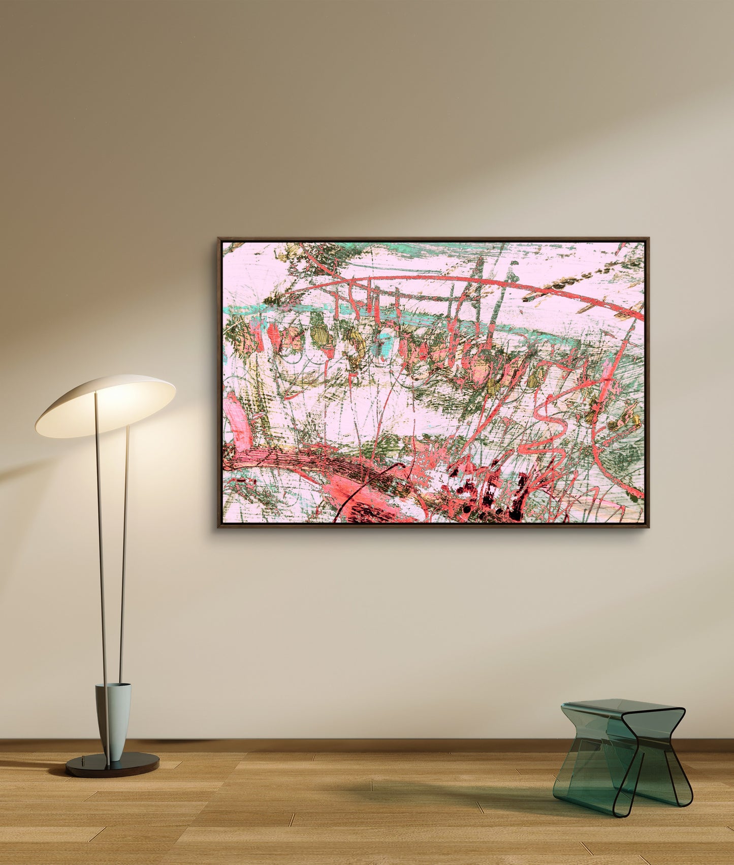 Framed Canvas Print: "Hill Top"