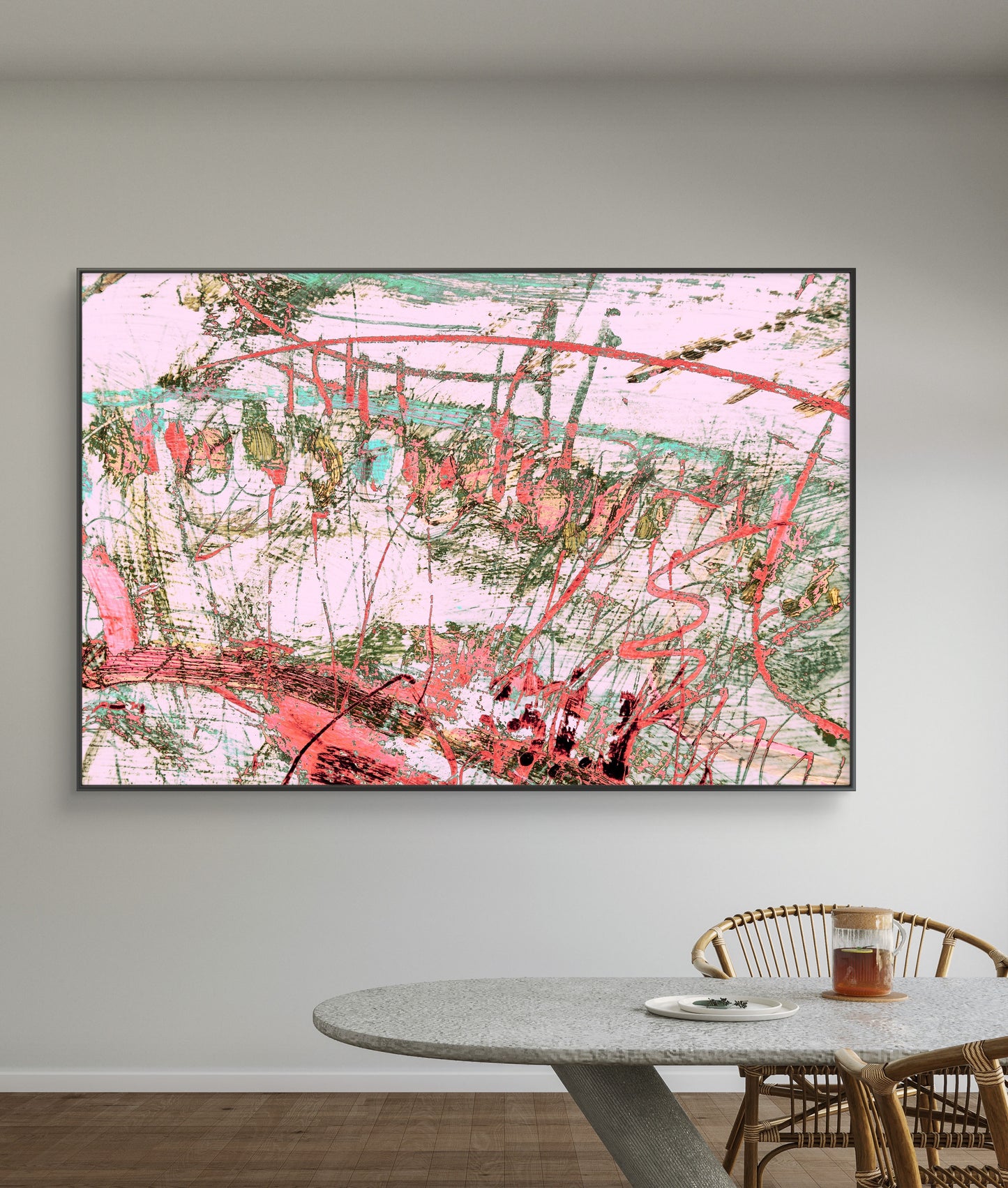 Framed Canvas Print: "Hill Top"