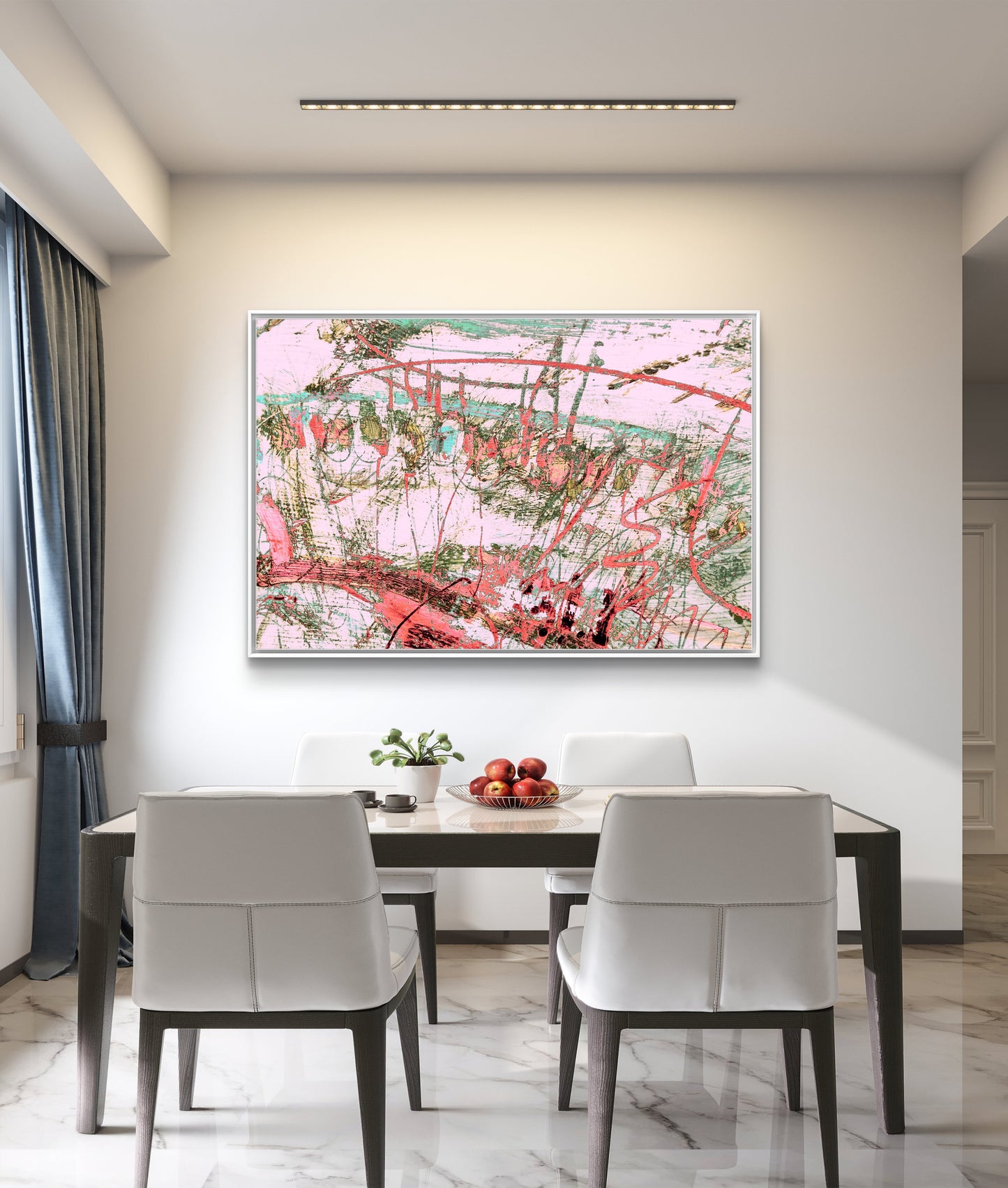 Framed Canvas Print: "Hill Top"