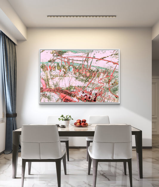 Framed Canvas Print: "Hill Top"