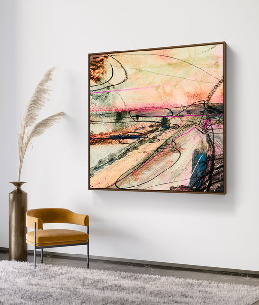Framed Canvas Print: "Homeward"