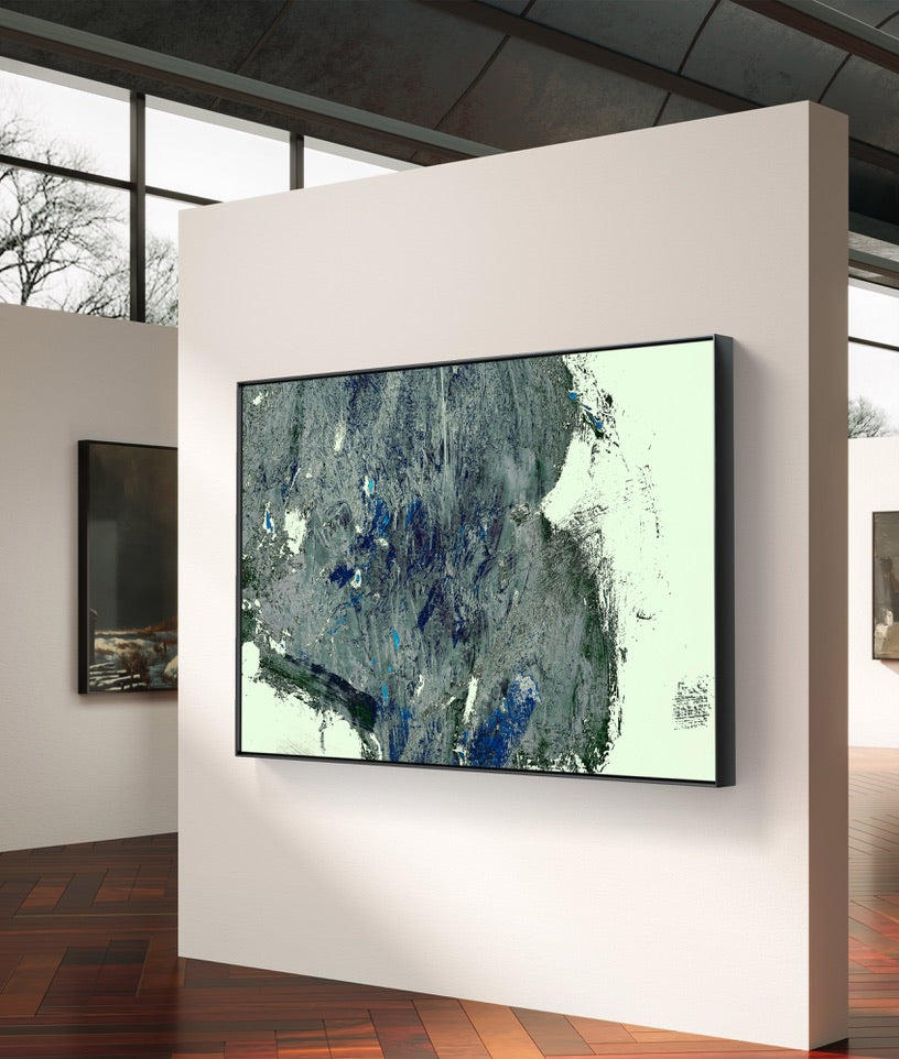 Framed Canvas Print: "Igneous"