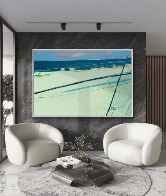 Framed Canvas Print: "Look Out"