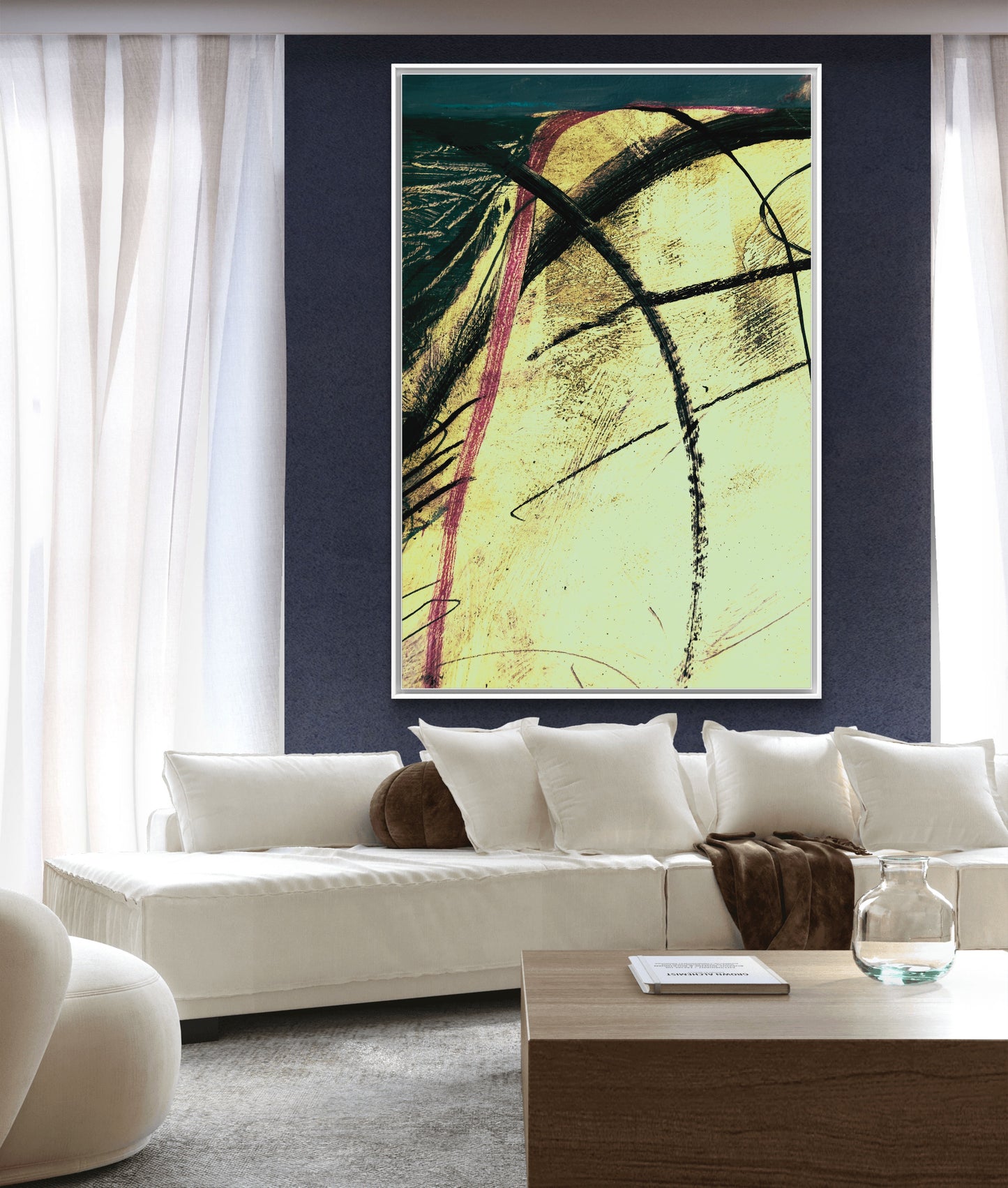 Framed Canvas Print: "Looking South"