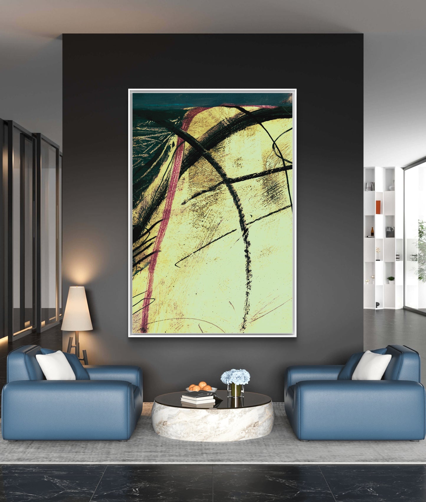 Framed Canvas Print: "Looking South"