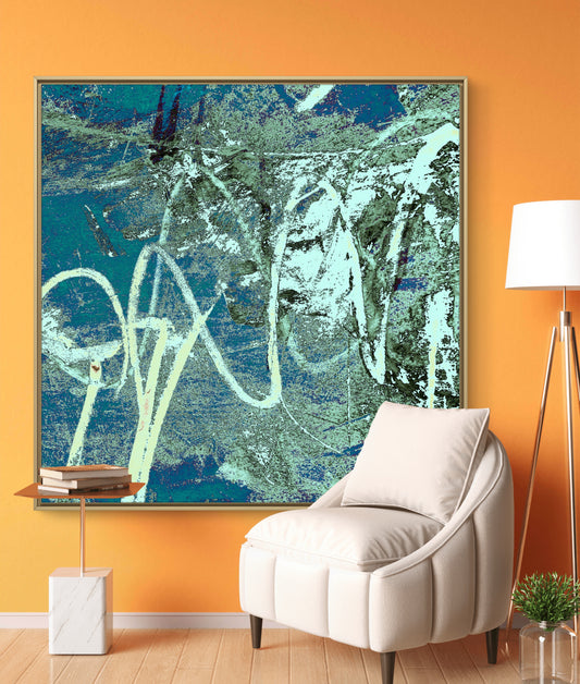 Framed Canvas Print: "Looking Up"