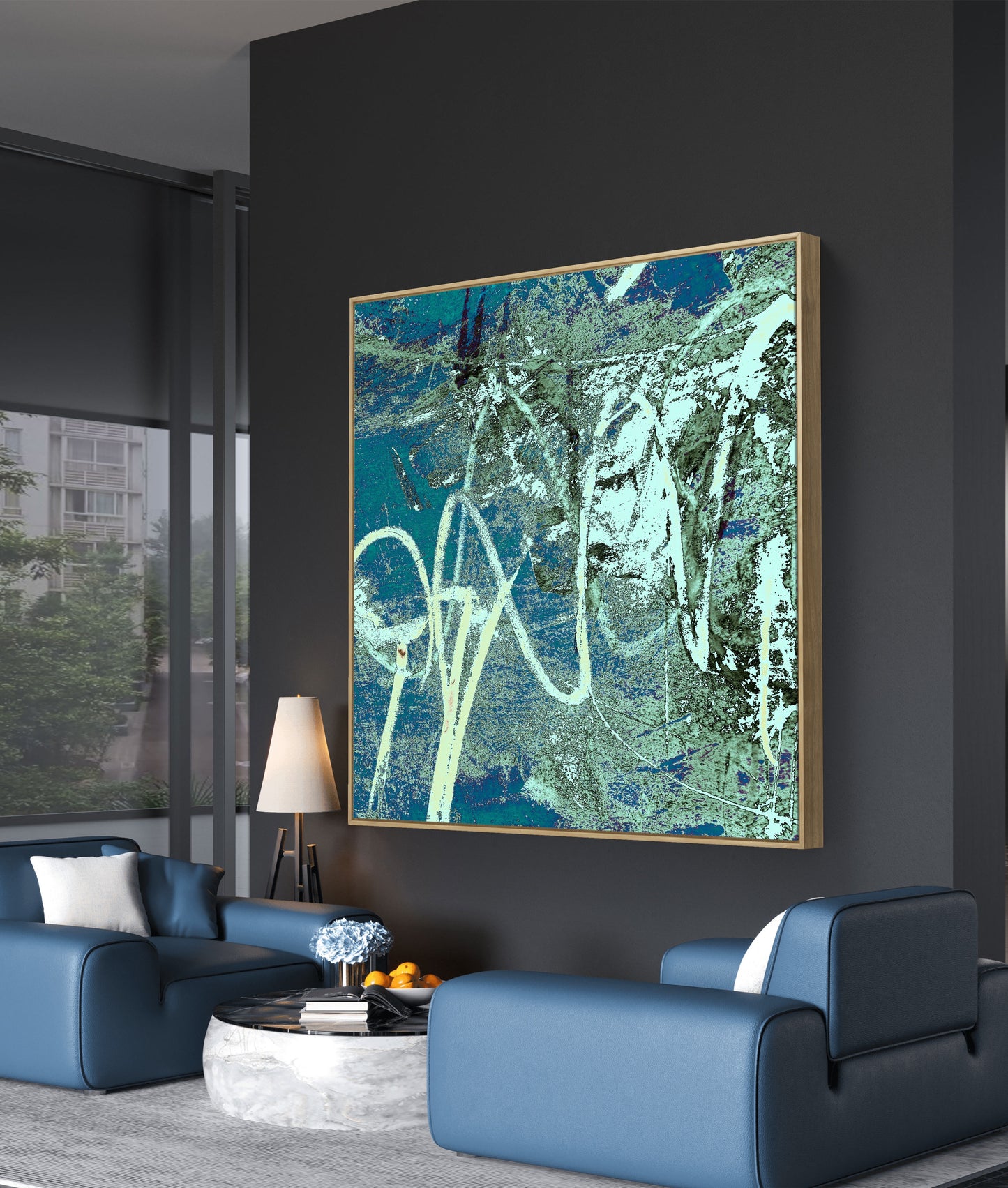 Framed Canvas Print: "Looking Up"