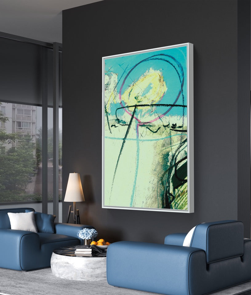 Framed Canvas Print: "Meadow Sweet"