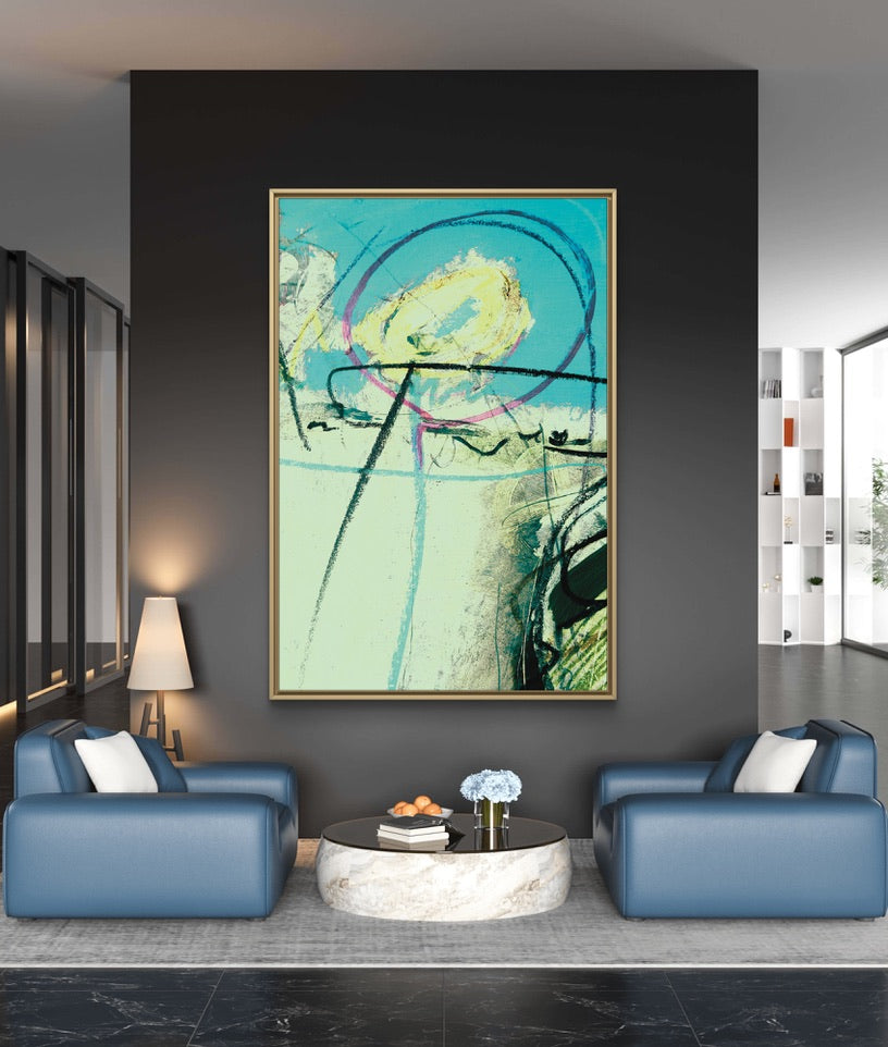 Framed Canvas Print: "Meadow Sweet"