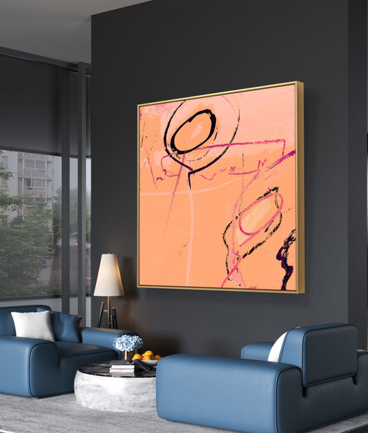 Framed Canvas Print: "Morning Haze"