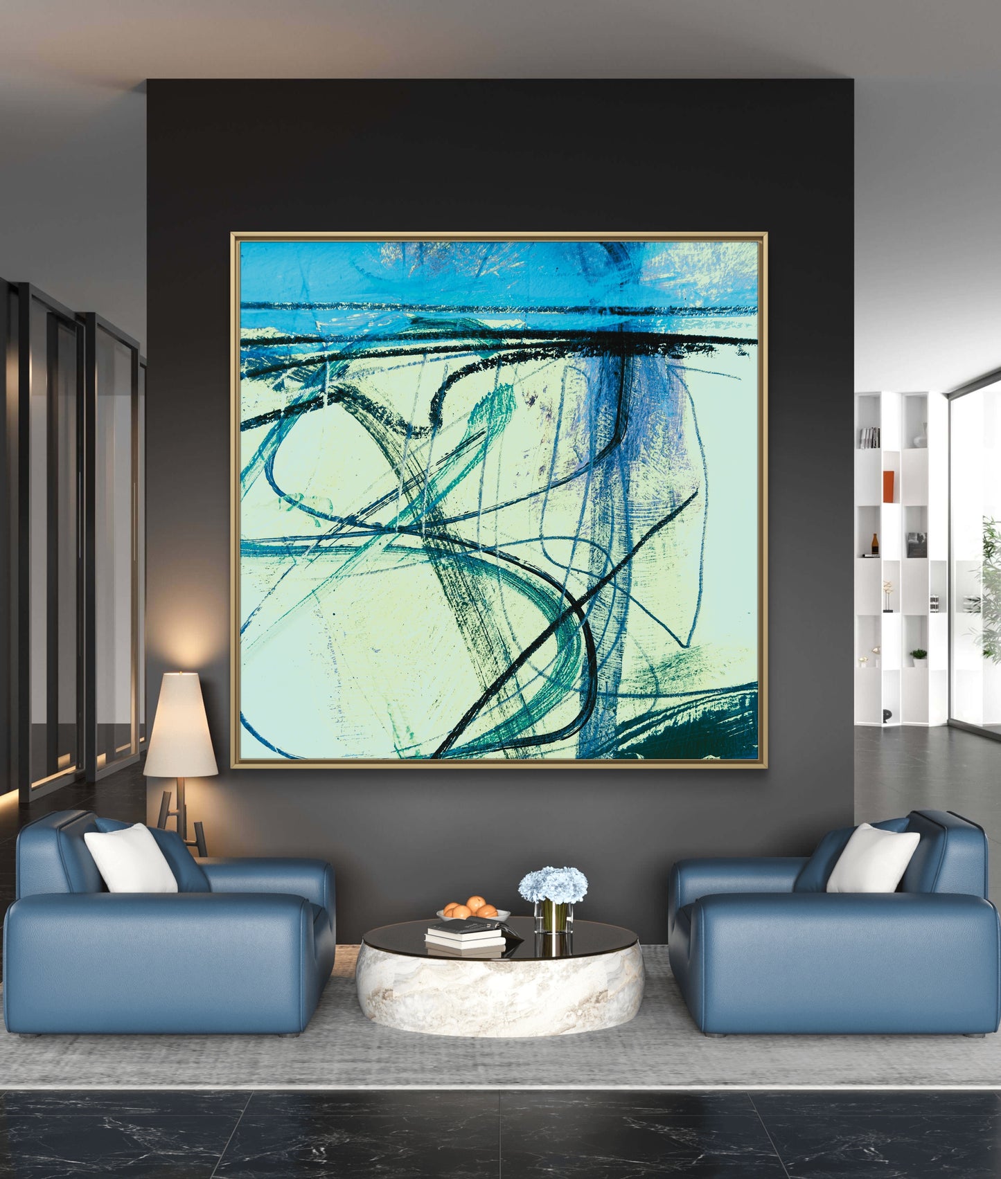 Framed Canvas Print: "Northern View"
