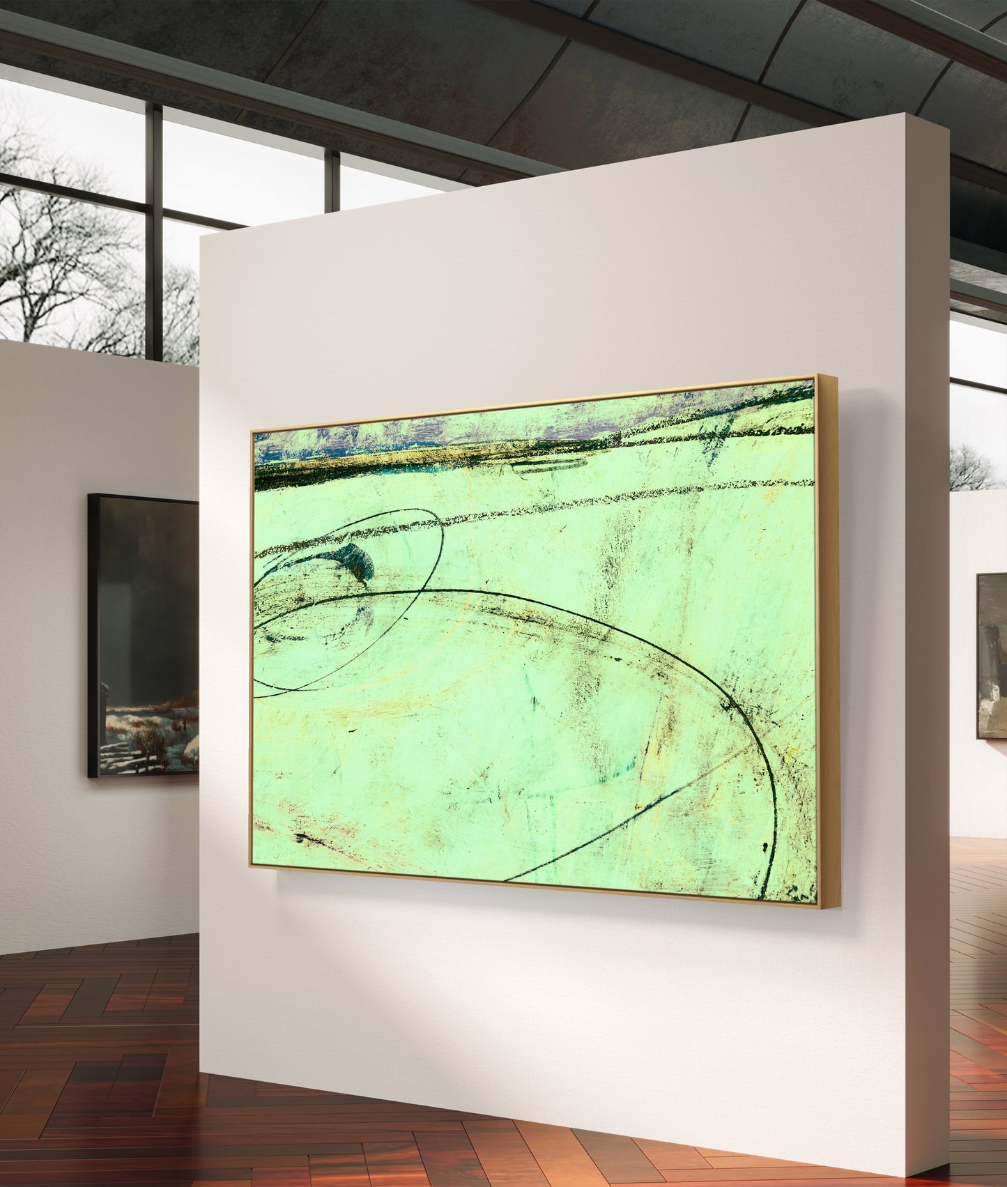 Framed Canvas Print: "Opening Out"