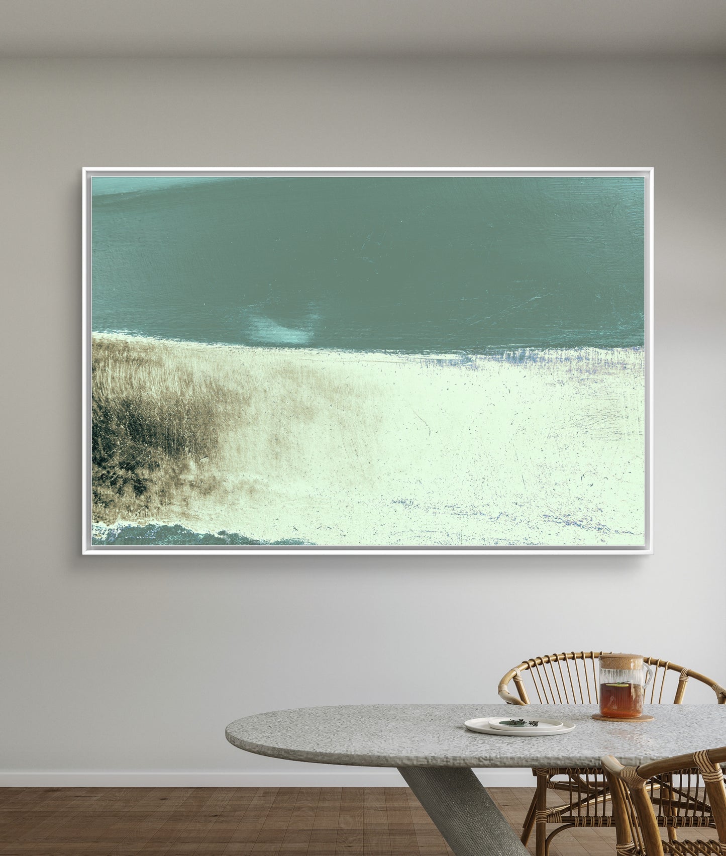 Framed Canvas Print: "Overcast"