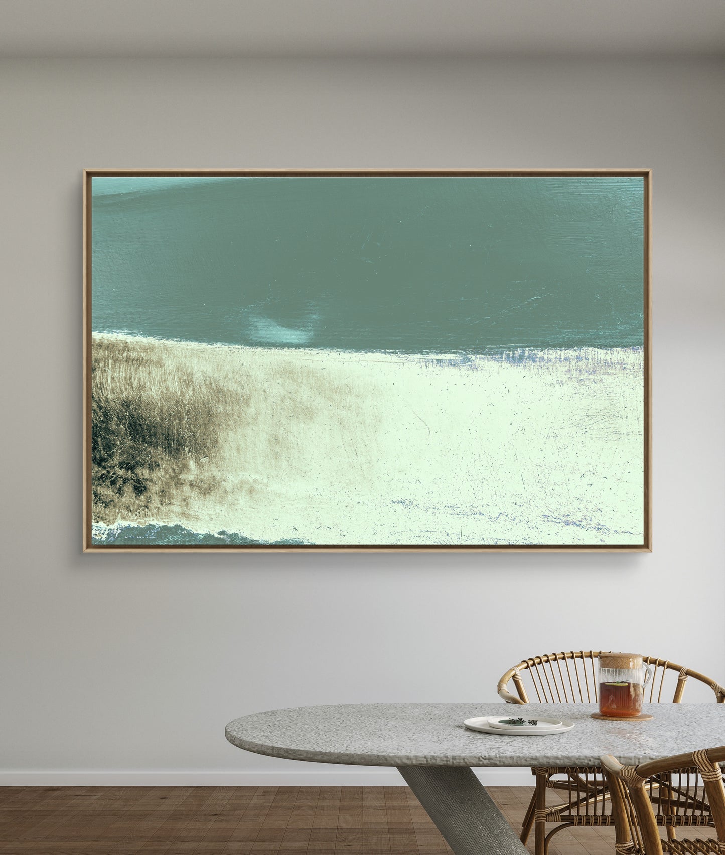 Framed Canvas Print: "Overcast"