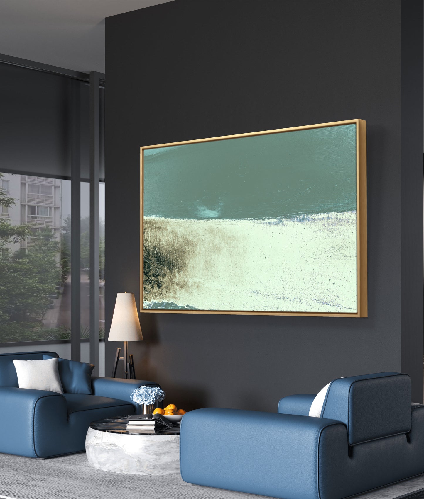 Framed Canvas Print: "Overcast"