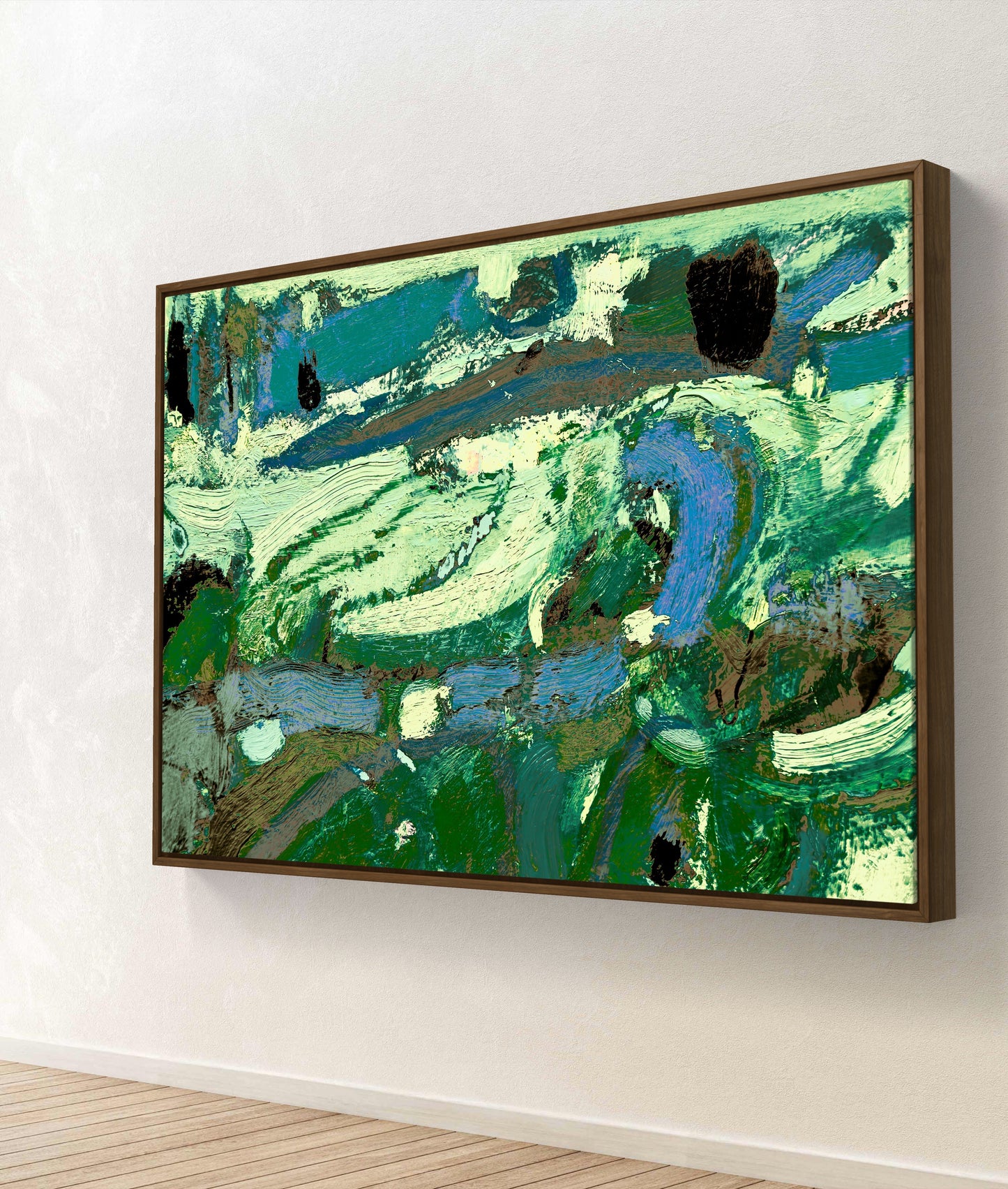 Framed Canvas Print: "Pasture"
