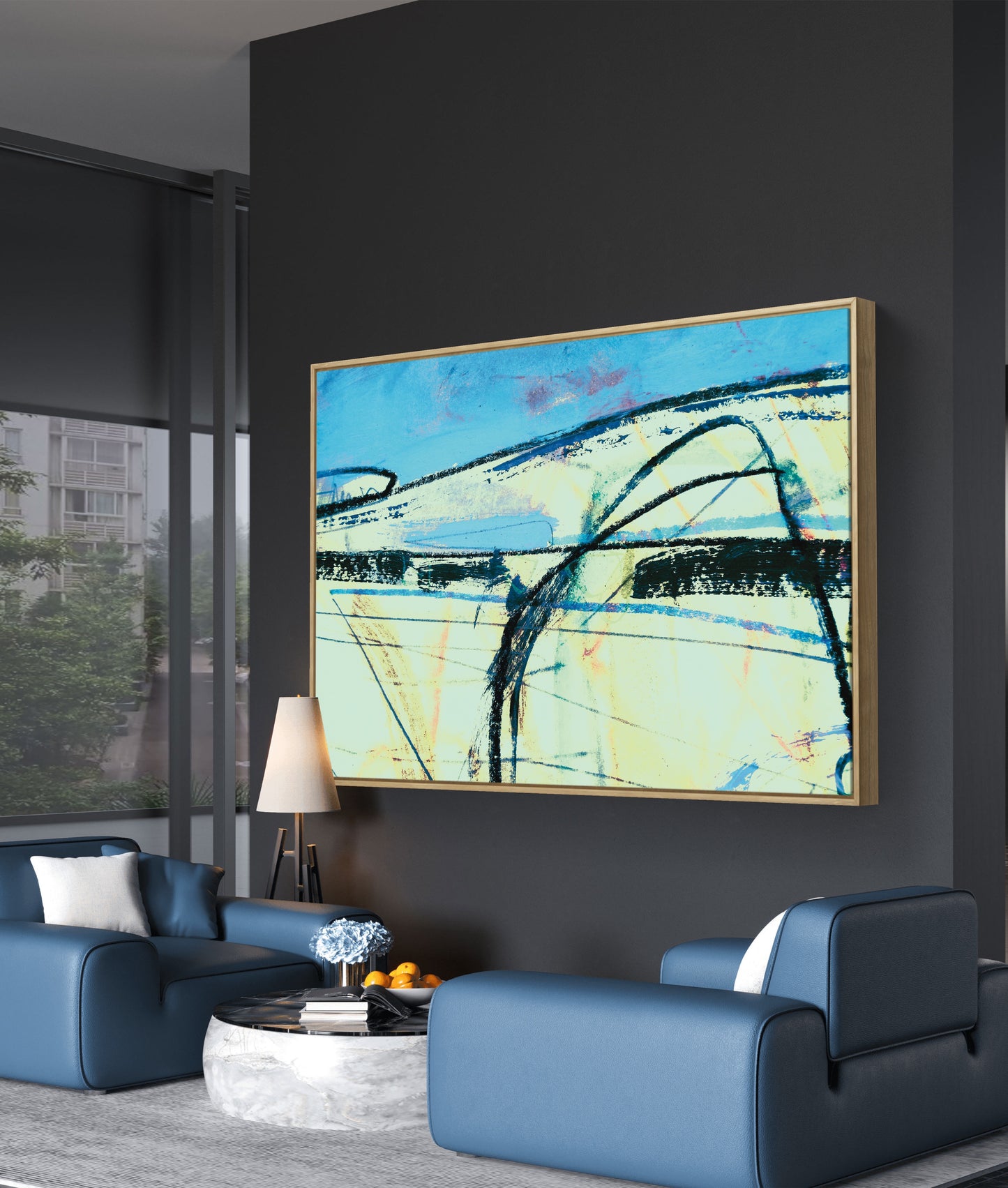 Framed Canvas Print: "Ploughed"