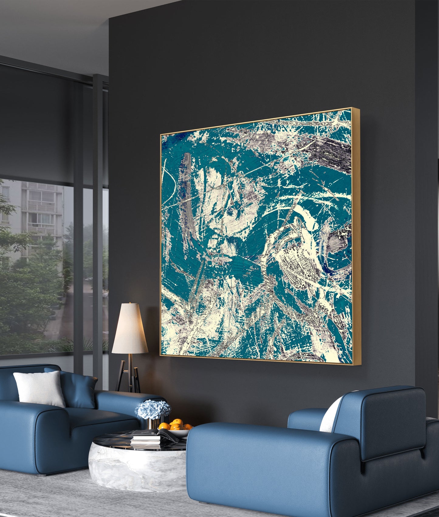 Framed Canvas Print: "Regal"