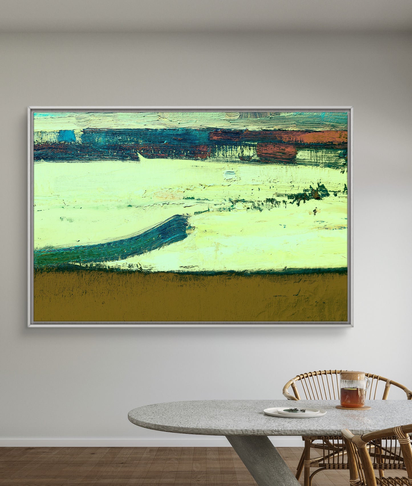 Framed Canvas Print: "Rising"