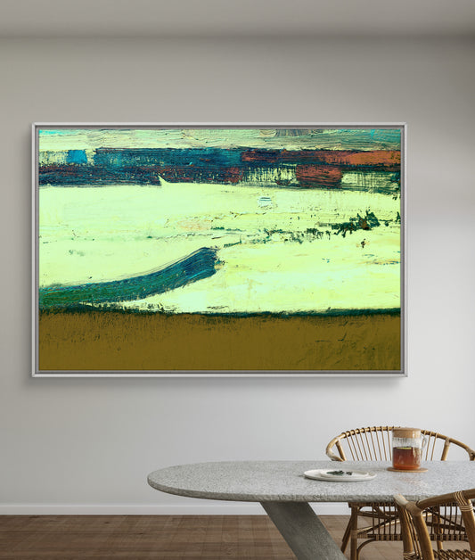 Framed Canvas Print: "Rising"