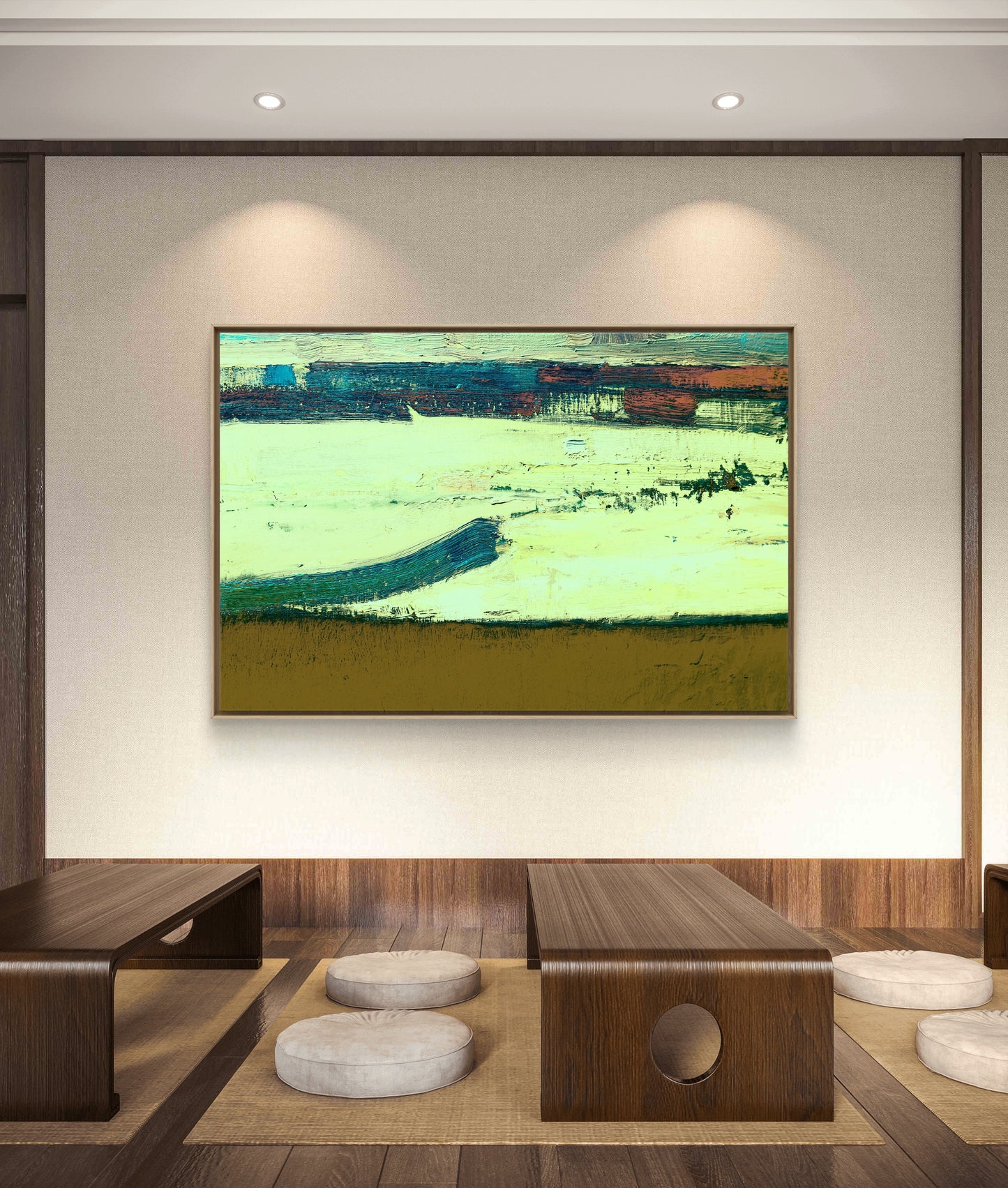 Framed Canvas Print: "Rising"