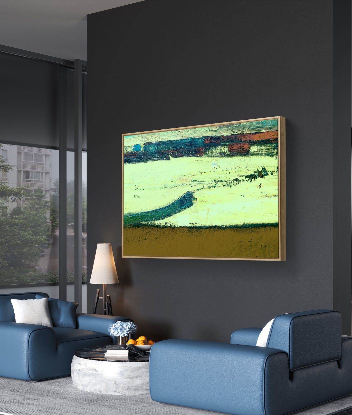 Framed Canvas Print: "Rising"