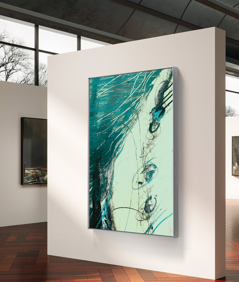 Framed Canvas Print: "Shoreline"