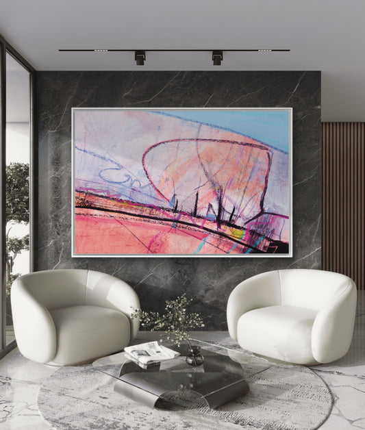 Framed Canvas Print: "Stand"