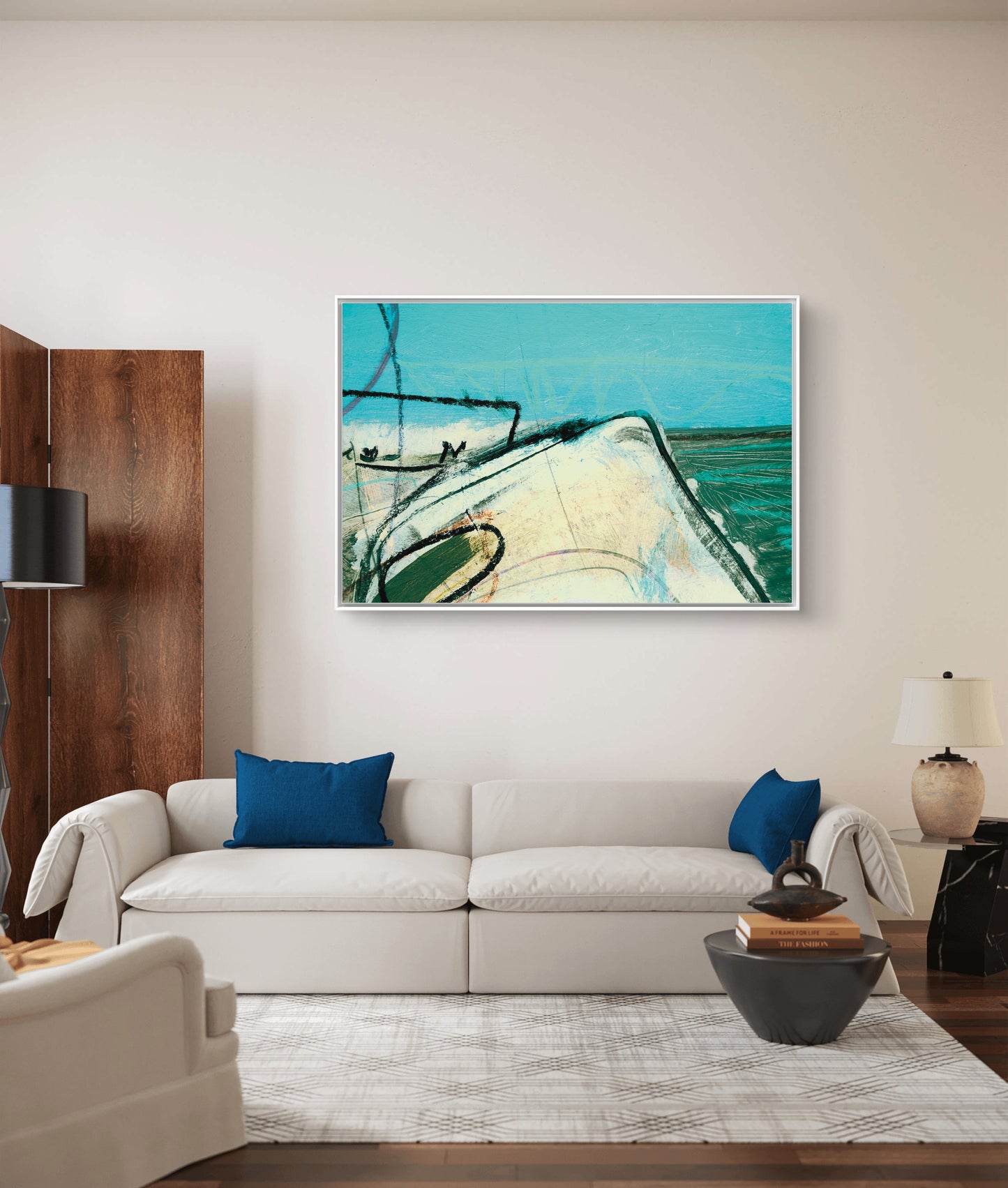 Framed Canvas Print: "Till There"