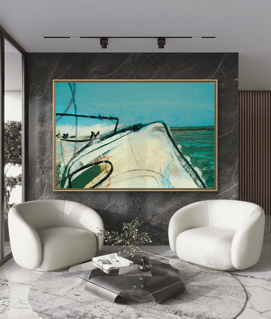 Framed Canvas Print: "Till There"