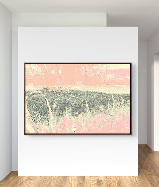 Framed Canvas Print: "Trace"