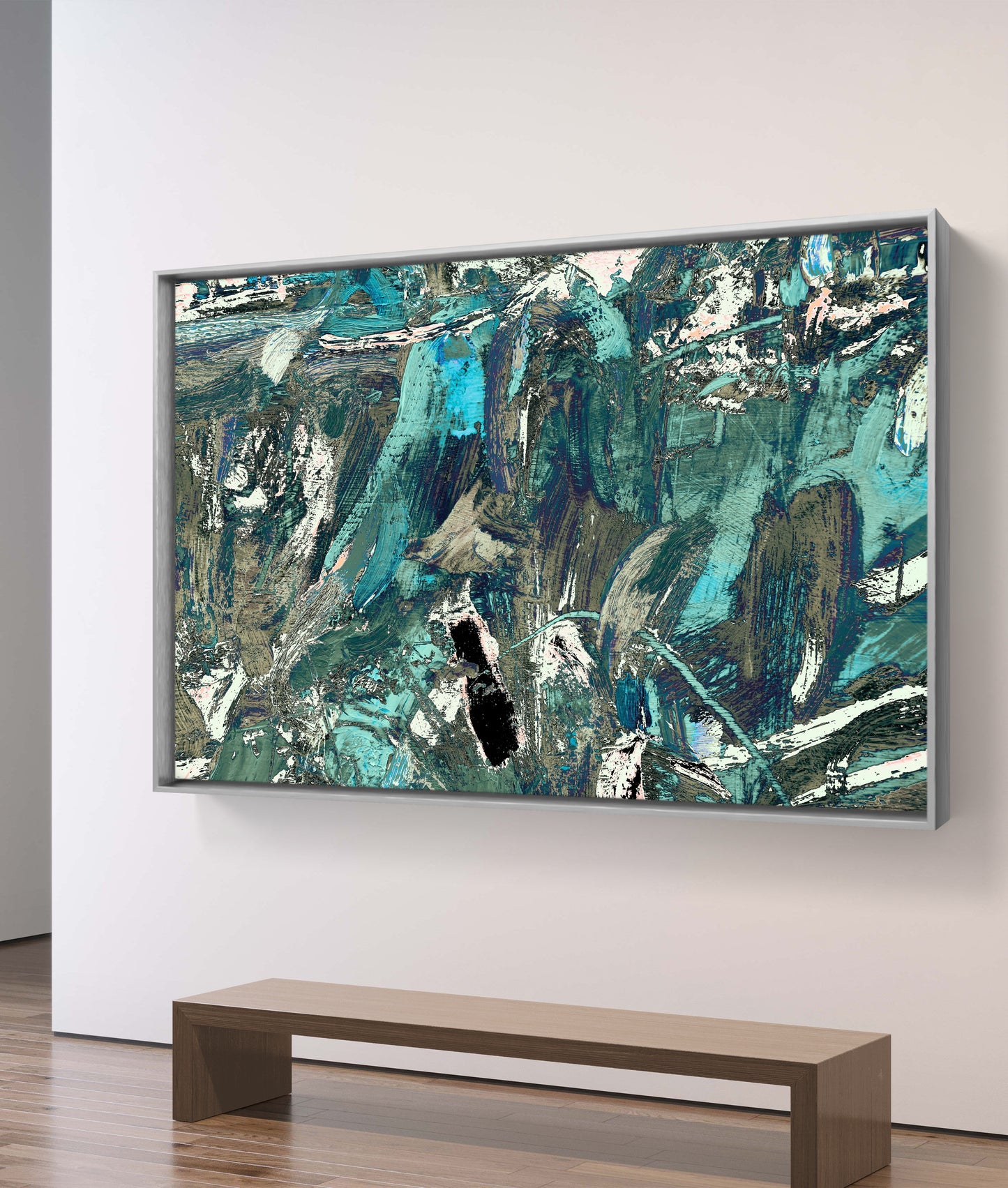 Framed Canvas Print: "Tumult"