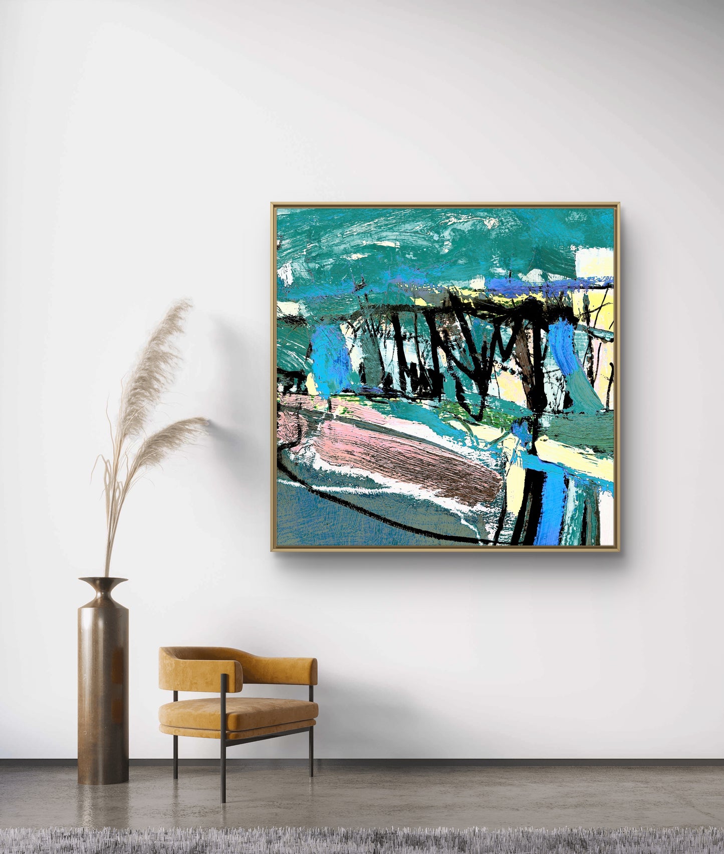 Framed Canvas Print: "Westerly"