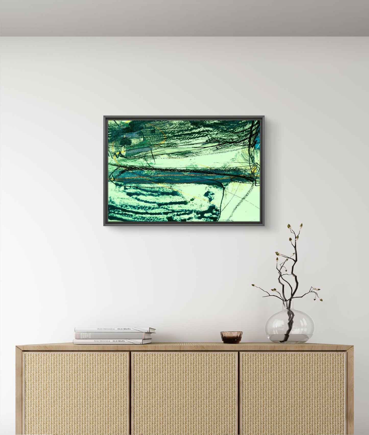 Framed Canvas Print: "Approaching"
