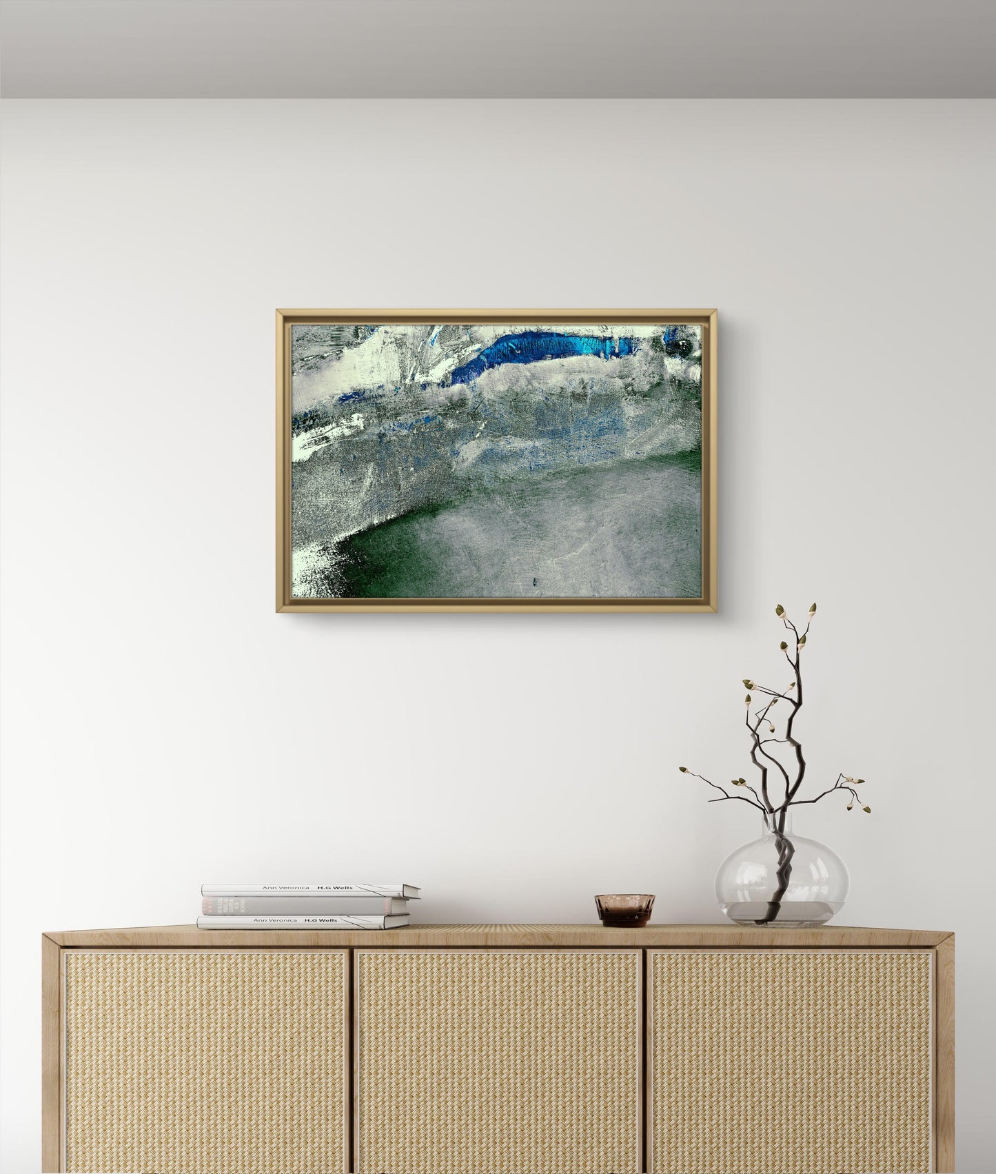 Framed Canvas Print: "High Peak"