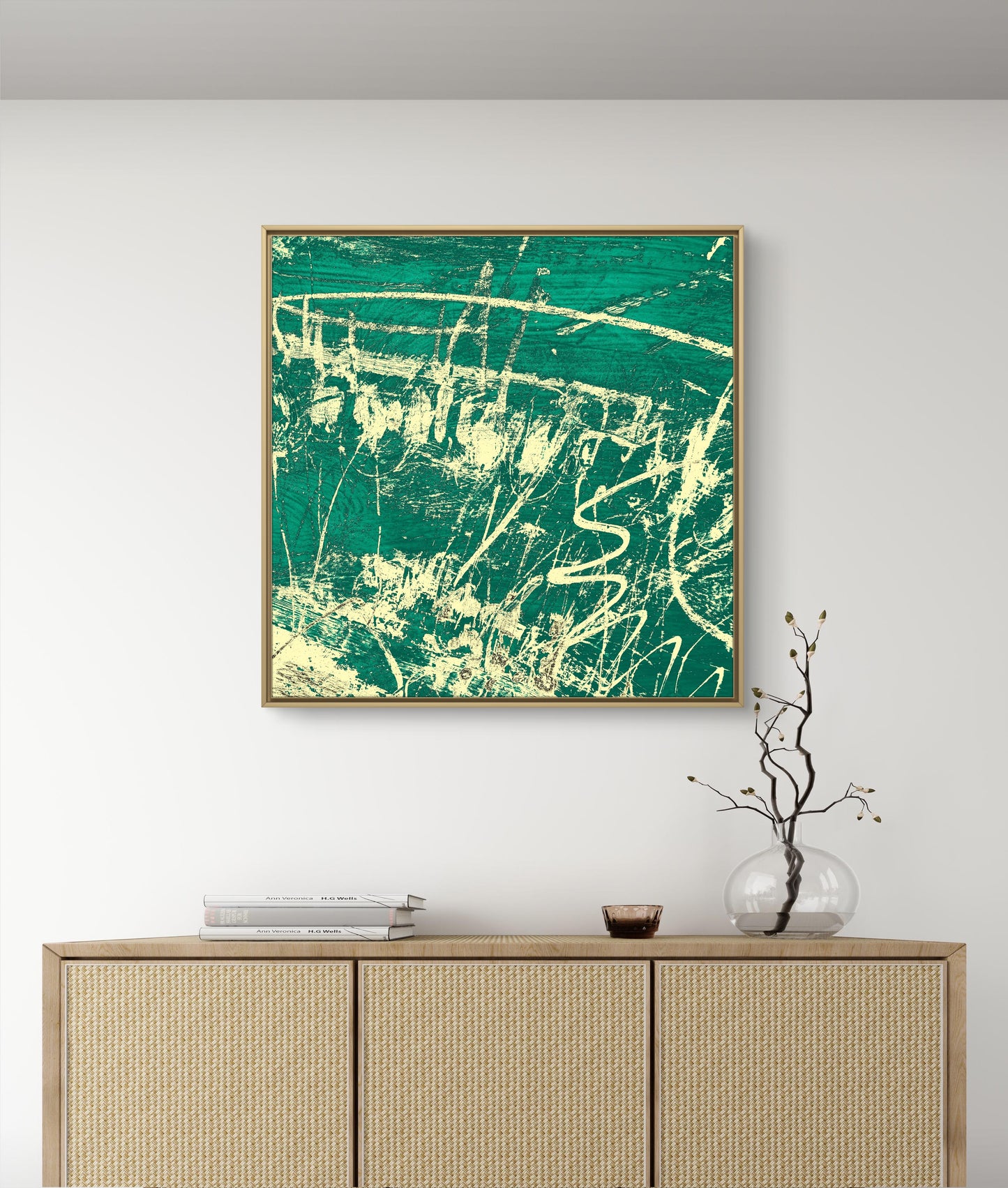 Framed Canvas Print: "Elegance"