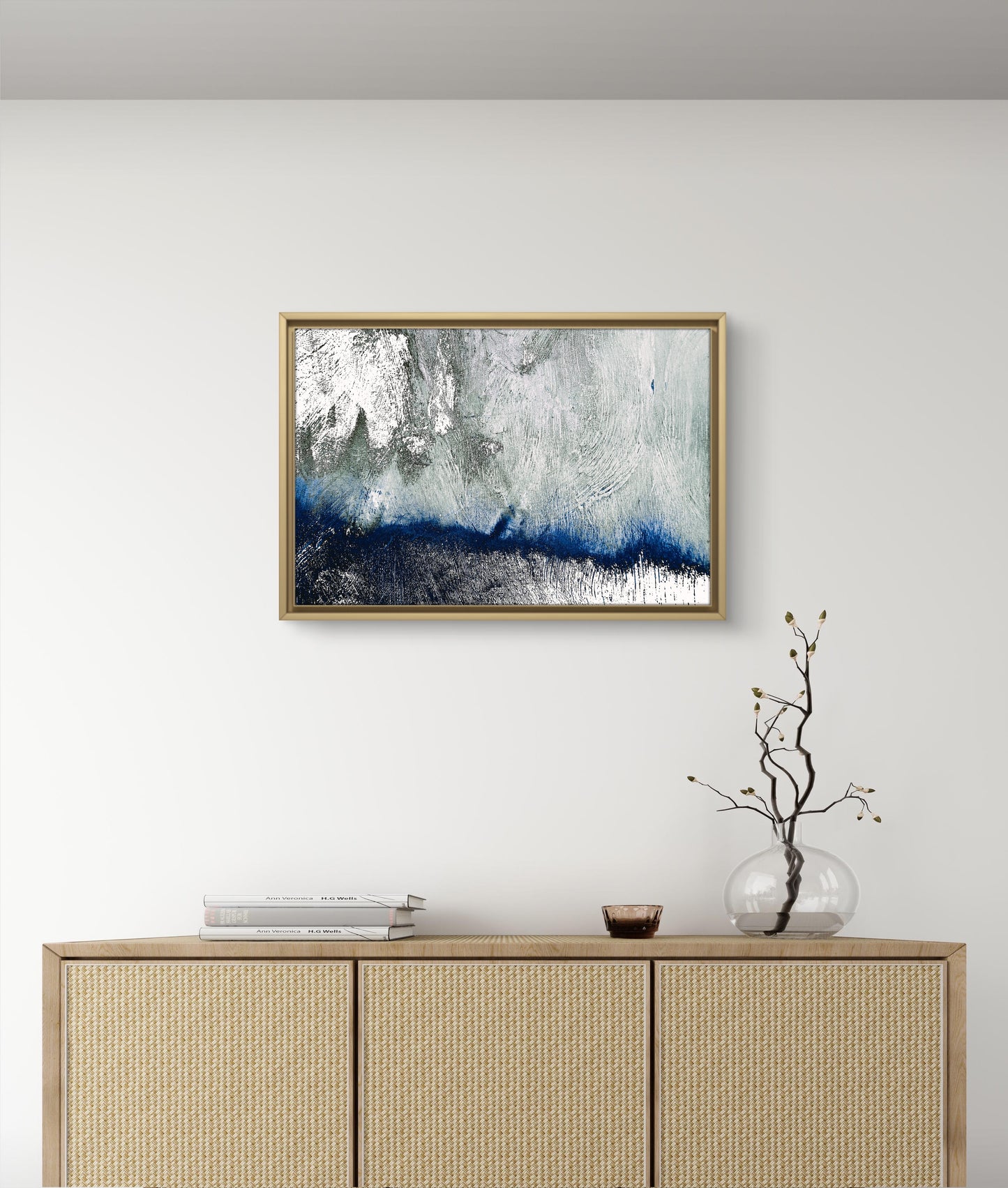Framed Canvas Print: "Cloudburst"