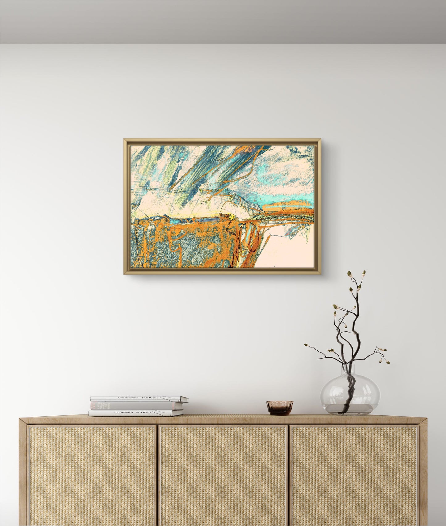 Framed Canvas Print: "Ballard Down"